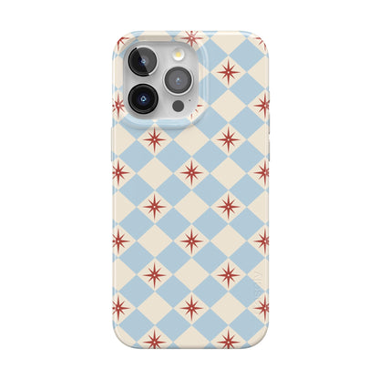 Casely iPhone 15 Pro Case | Fit Check | Neutral Checkerboard | Compatible with MagSafe | Classic Ultra Slim Design