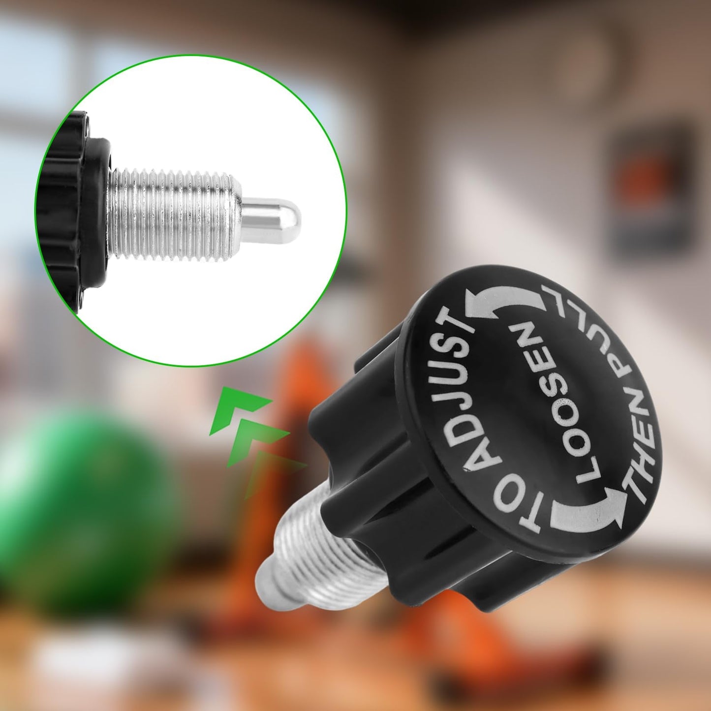 Penitue 2pcs M16 Pull Pin Knobs, Spin Bike Height Adjusting Knob Exercise Bike Replacement Parts for Weightlifting Machine Weight Benches Fitness Equipment