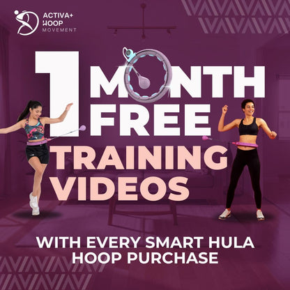 Swiss Activa+ S4.S XL Silent Hula Hoop |Improved XL Size, has 18 Comfort Links | Premium with Counter,Waist Size up to 69-126 cm |Infinity Hoop, Smart Weighted Hula Hoop for Women, Weight Hula Hoop.