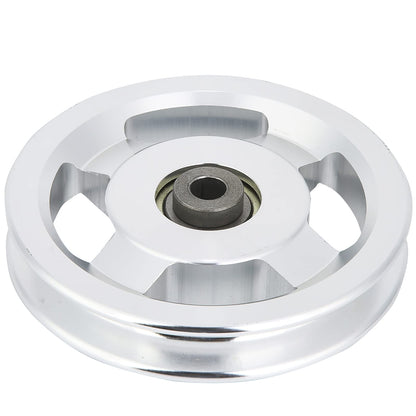 Gym Pulley Wheel for Cable Machine – 114mm Aluminum Alloy Fitness Pulley with Universal Bearing, 90mm Diameter Cable Attachment Compatible with Most Home Gym Systems (USA)