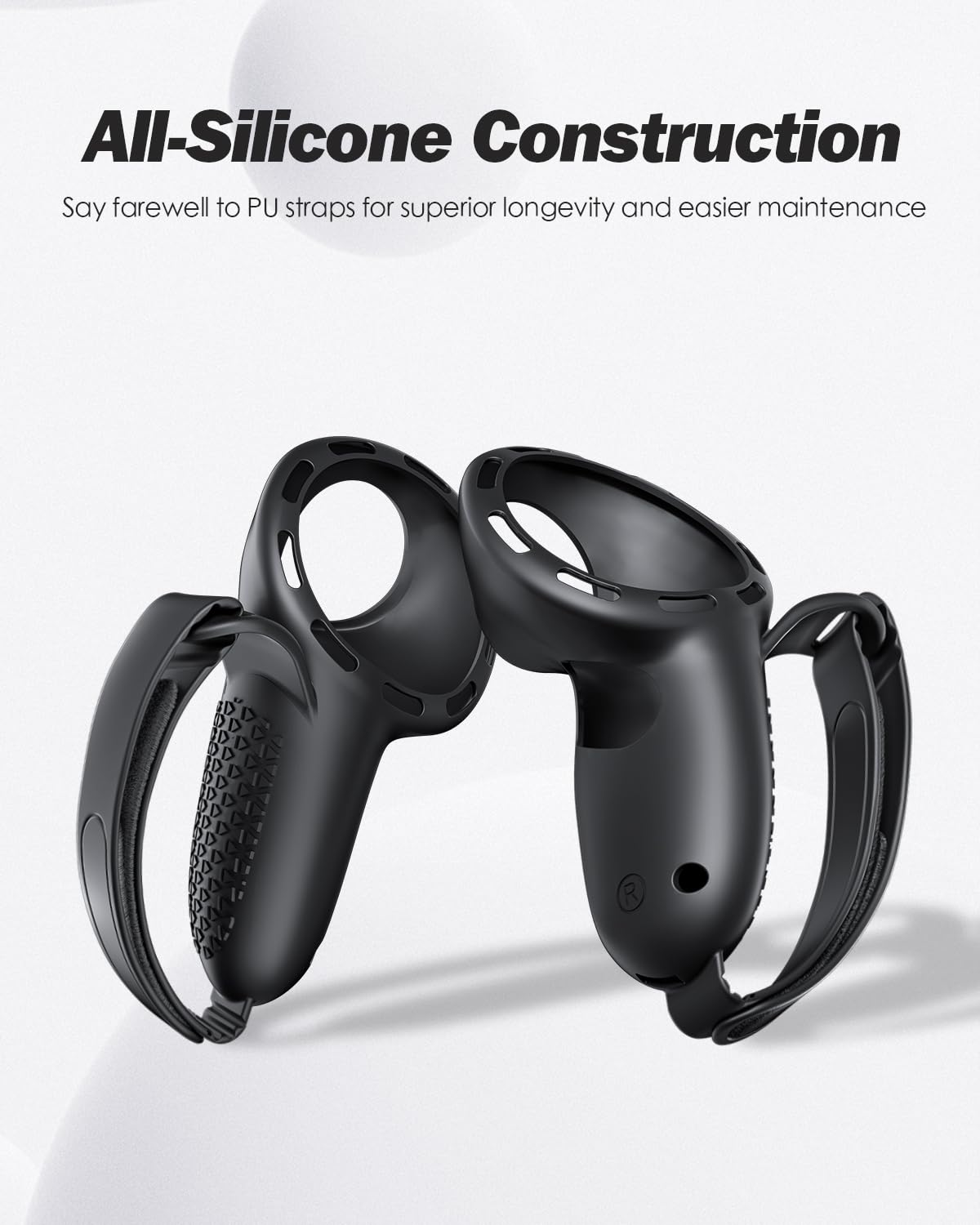 SUPERUS Head Strap & Controller Grips Cover for Meta Quest 3S/Quest 3, Enhanced Head Comfort and Provides Protection for The Grips