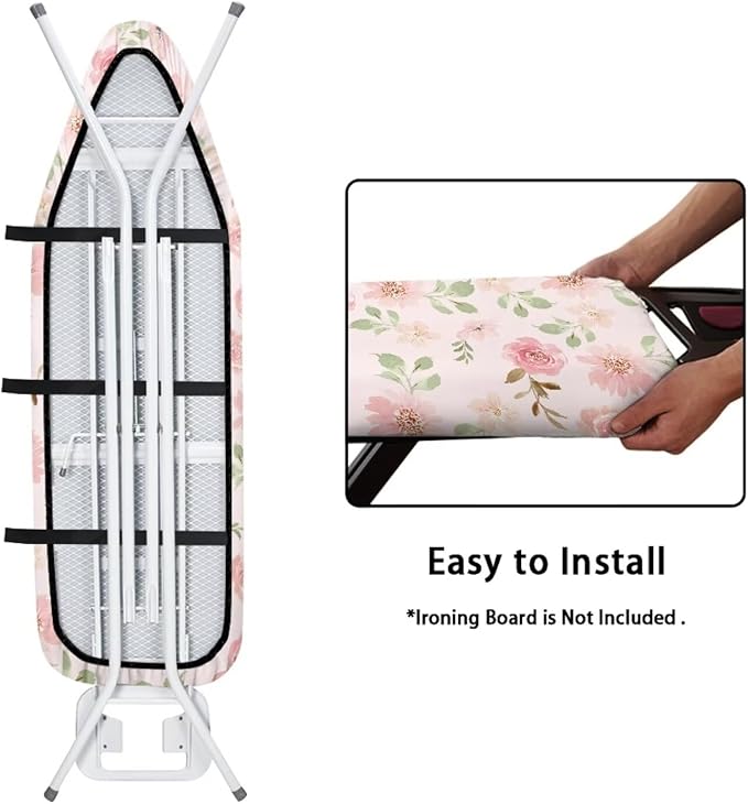 Ironing Board Cover Ironing Board Pad Covers Protector Pink Floral