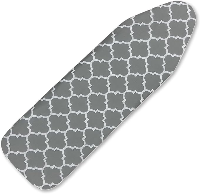 Ironing Board Cover and Pad, Sewn-in Thick Feltpads, Elastic Edge, Fits