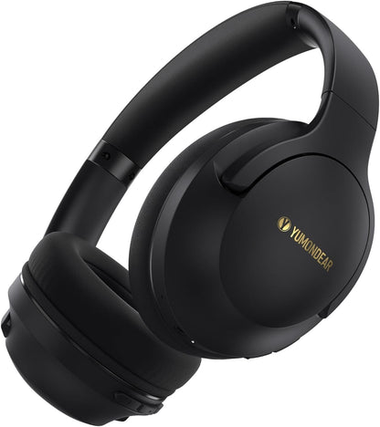 YUMONDEAR Bluetooth Headphones Over Ear, 80 Hrs Playtime Wireless Headphones with ENC Mic, Deep Bass EQ, Foldable Comfort for Travel, Gym & Commuting, Stocking Stuffers