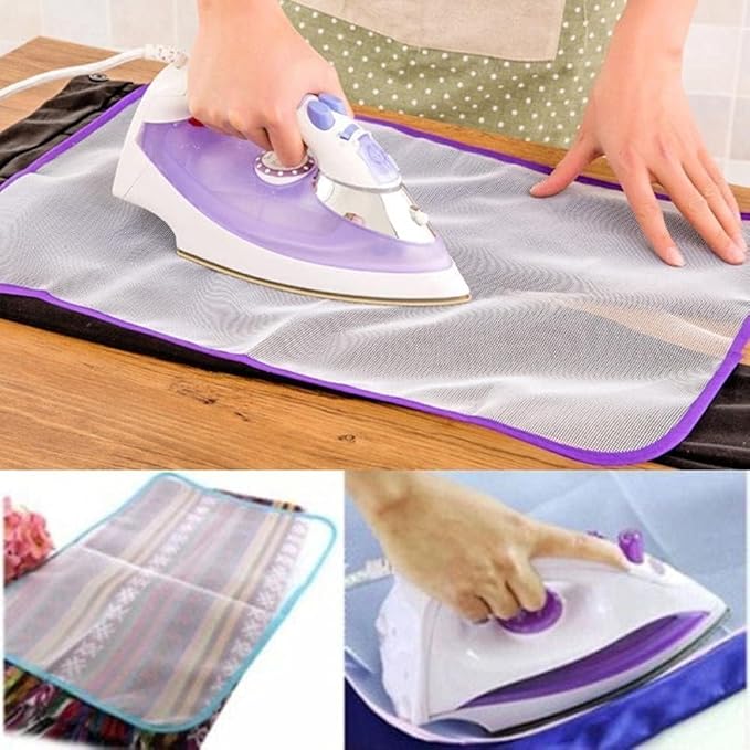3Pcs Protective Ironing Scorch-Saving Mesh Pressing Pad Mesh Cloth Deft