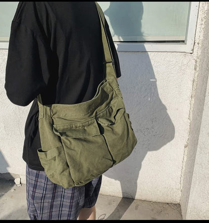 Sumleno Bohemian Hipster Hobo Boho Hippie Crossbody Bag Purse Canvas Sling Bag Aesthetic Tote Large Handbags Fairy Grunge Bag