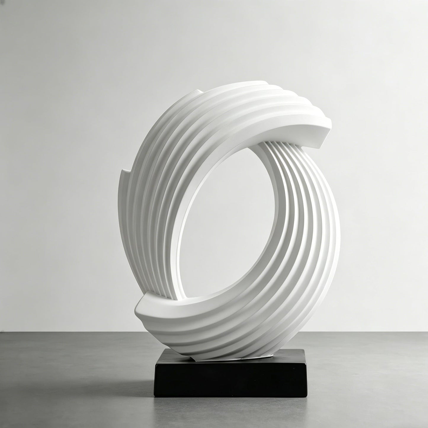 AWNR Gold Abstract Sculpture House Decor Aesthetic - Home Décor Accents for Nightstand, Shelves, Dining Room, Entryway Table, Office, Desk Accessories (White D)