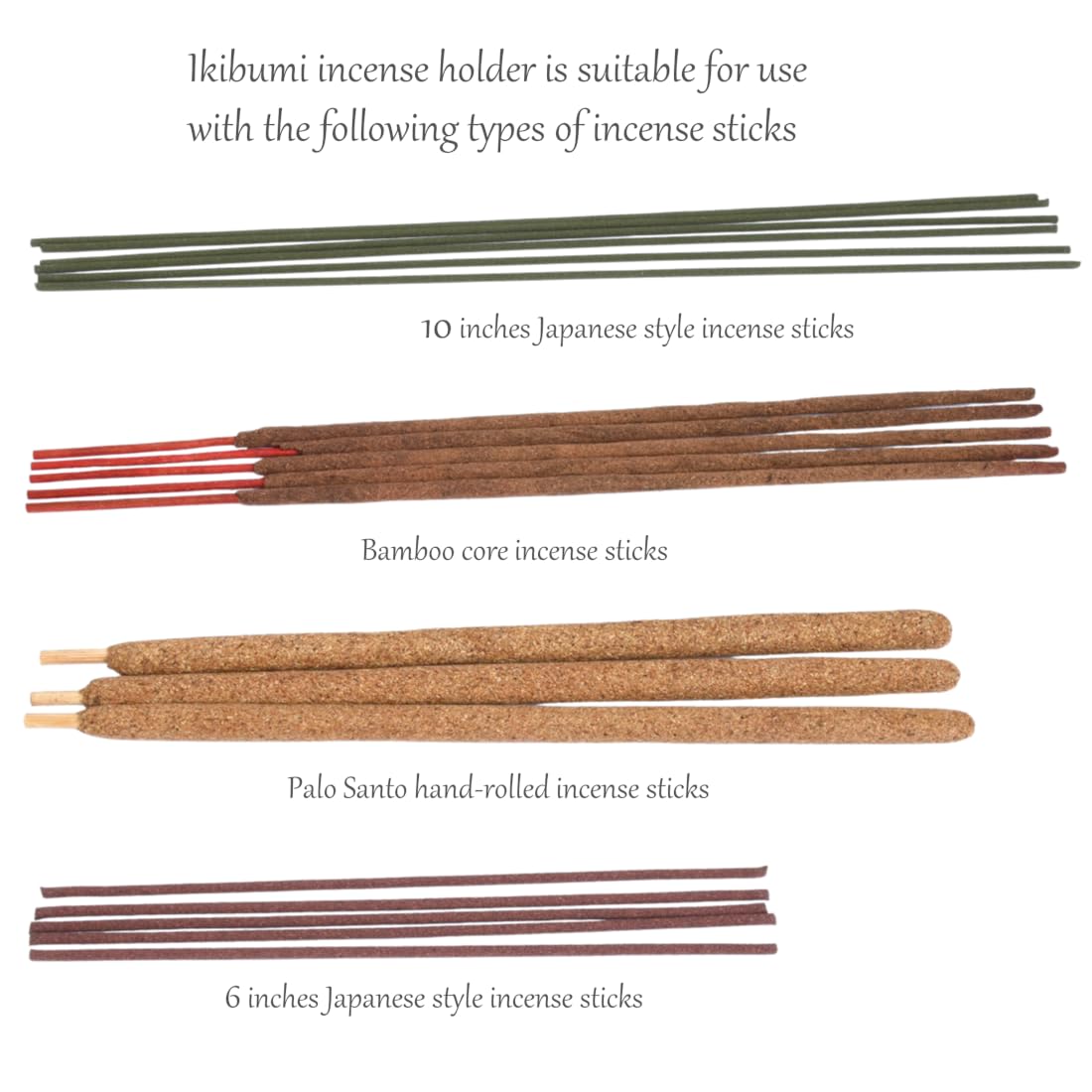 Ikibumi Brown Wooden Incense Stick Holder with Storage Box