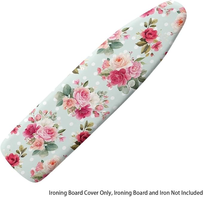 Flower Print Cover for Ironing Board 15x54 Inch Standard Size Flower Print Iron