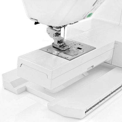 Janome Memory Craft Horizon 8200 QCP Special Edition Computerized Sewing Machine w/Black Roller Accessory Trolley Case + Semi-Hard Cover + Much More!