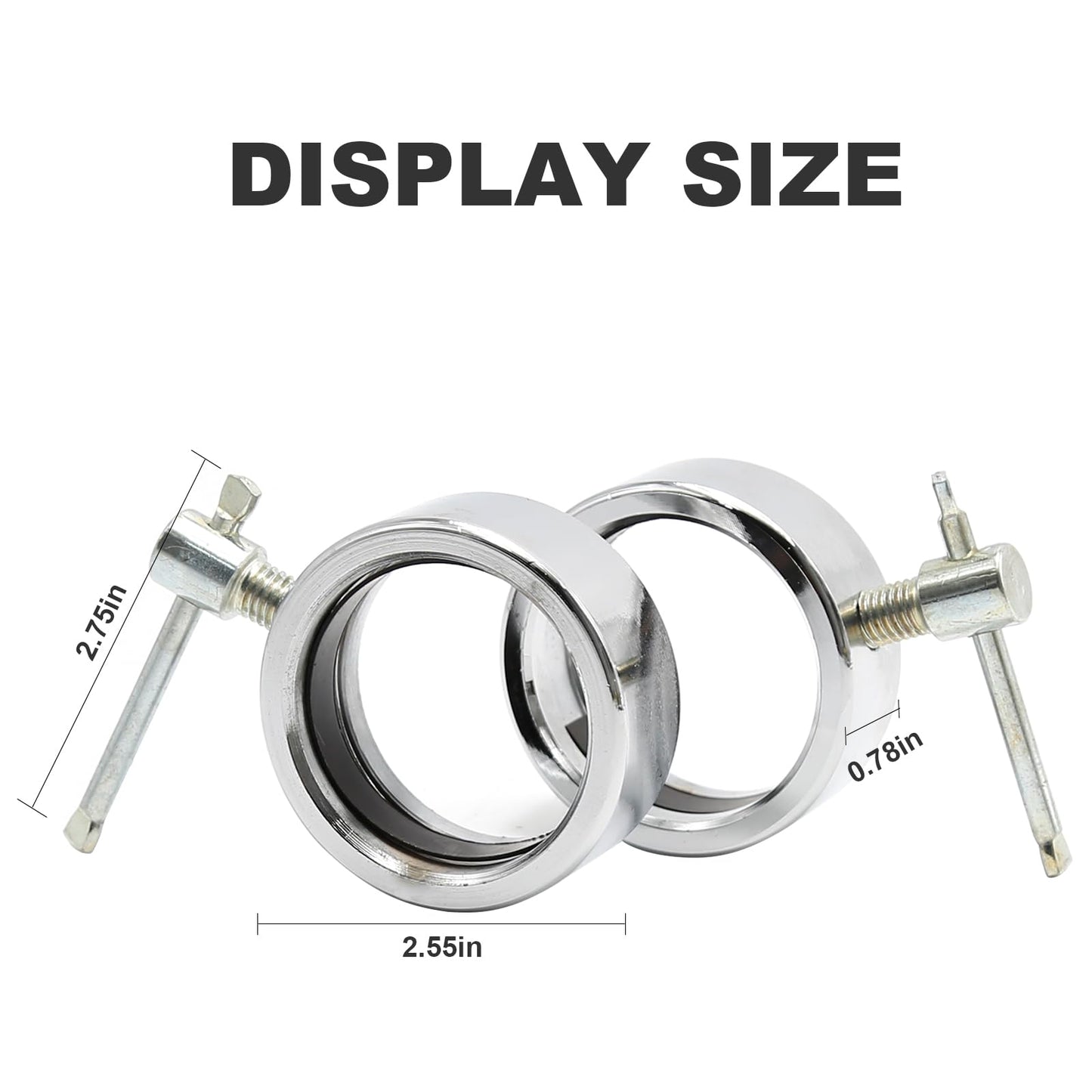 2-Piece Olympic Barbell Locking Collars, Fits 2-inch Olympic Barbell Screw Clamps, Suitable for Professional Gym Weight Training
