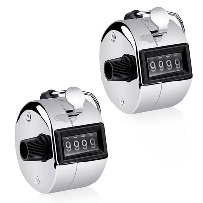 SLTG2020 2PCS Set Portable 4 Digit Handheld Number Click Golf Counter Tally Recorder