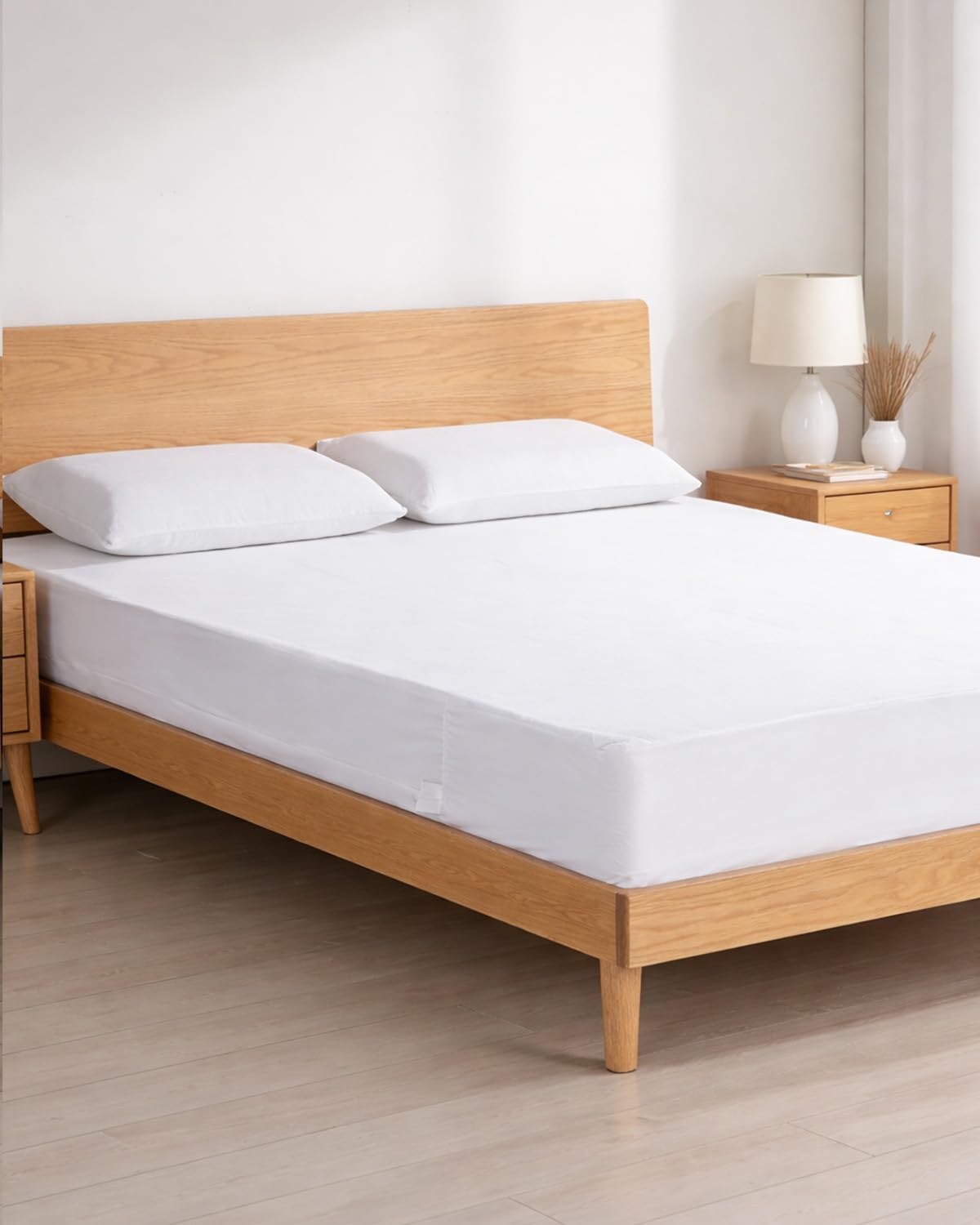 HUPPER 2 Pack Twin XL Mattress Protector (9/10/11/12/13/14/15/16/17/18Inchs), Terry Cloth 【Dorms Hotel Exclusive】, Waterproof Mattress Cover, Noiseless, 39 * 80
