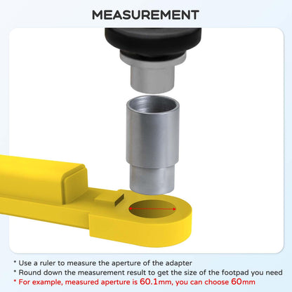 Atesilor 4pcs Upgraded 38mm Lift Adapter with Limit Slot, 6 Inch Extension Stack Truck Adapter for 2 Post Car Lift Bridge Jack