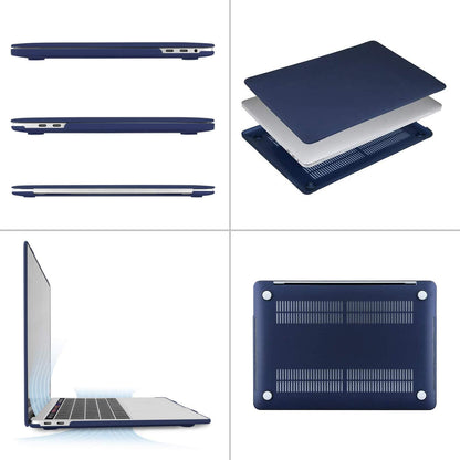 MOSISO Compatible with MacBook Pro 13 inch Case M2 M1 2025 2024 2023 2022-2016 Release A2338 A2289 A2251 A2159 A1989 A1706 A1708, Plastic Hard Shell Cover&Keyboard Skin&ScreenProtector, Navy Blue