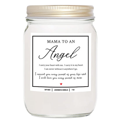 You Nique Designs Miscarriage Candle for Mothers, 7 Ounces, Loss of Baby Sympathy Gifts, Infant Loss Memorial Gifts, White All Natural Soy Vegan Aromatherapy Candles for Home (Lavender & Vanilla)