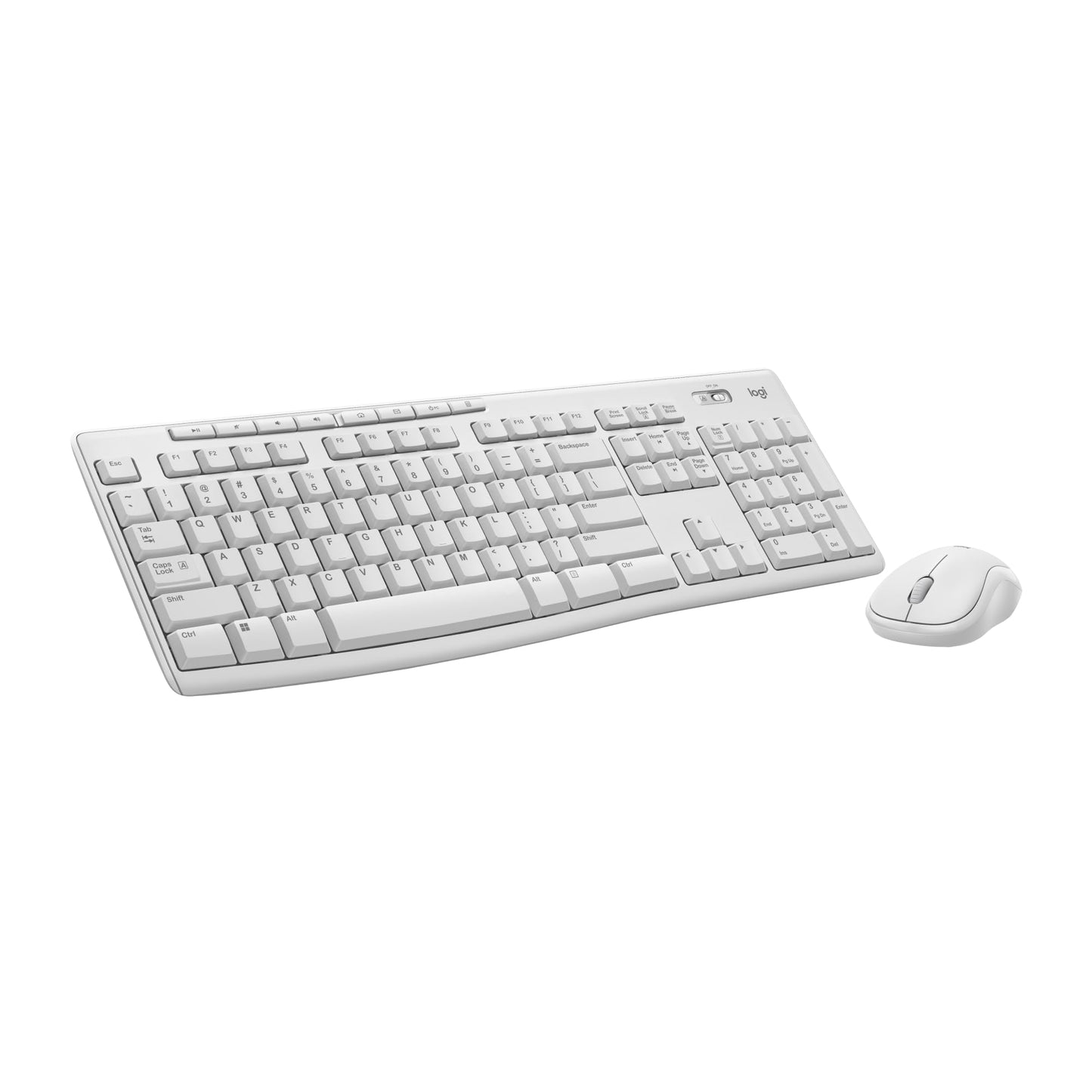 Logitech MK270 Wireless Keyboard and Mouse Combo for Windows, 2.4 GHz, 8 Multimedia Keys, PC, Laptop, Wireless Keyboard Compact Mouse Combo - Black