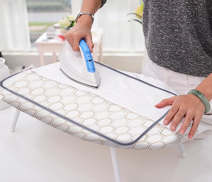 SheeChung Small Ironing Board Cover and Pad 12"x32", Tabletop Ironing Board
