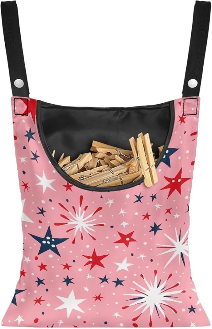 Clothes Pin Hanging Bag, Clothes Pins Bag Holder Outdoor 4.Stylish Clothespin