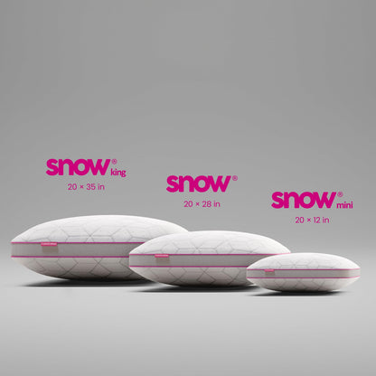 IWS SnowTouch® Adjustable Pillow, Neck Support, Bed Pillows for Sleeping, Gel Cross Cut Memory Foam for Side Sleepers (King (Pack of 1))