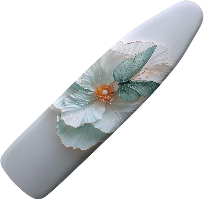 Butterfly Flower Easy Installation 15x54 Ironing Board Cover, Modern Aesthetic