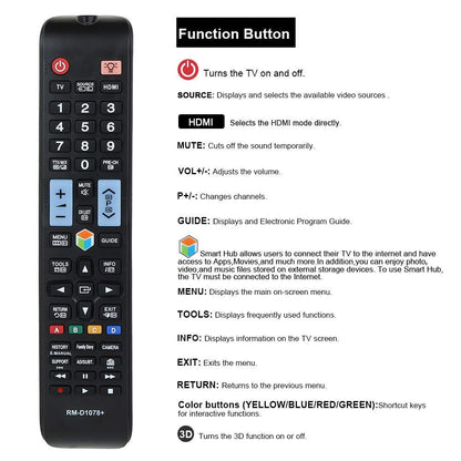for Samsung TV Remote Replacement for Smart TV with Voice Control - Compatible with Samsung TV 2015-2024 Models - Voice Command (Replacement for OEM)