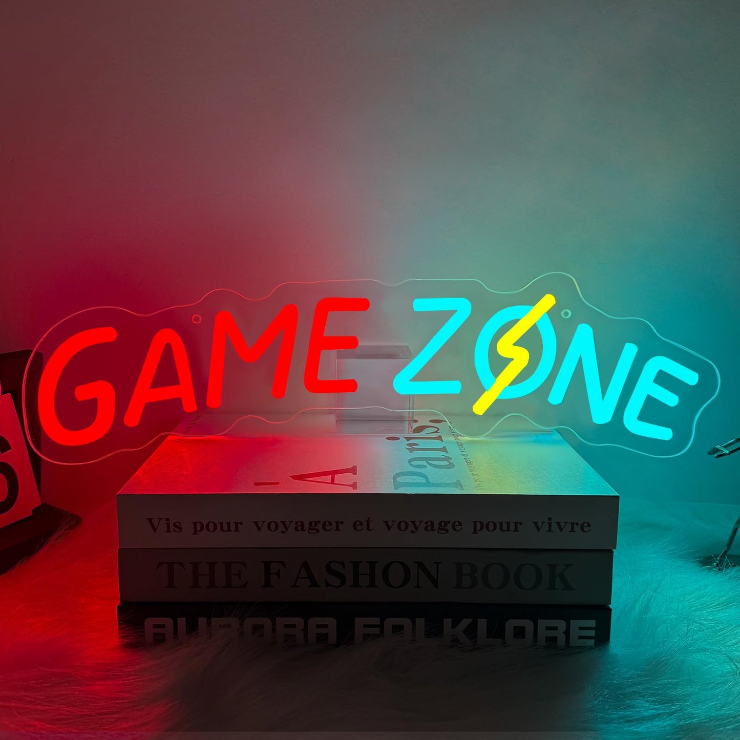 Game Zone Neon Sign, Gaming Neon Light for Game Room Wall Decor, Gamer Neon Signs for Boy Man Cave, Bedroom Decoration, Great Gift for Kids Friends Birthday Party