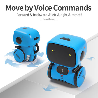 GILOBABY Kids Robot Toys, Interactive Toys Companion Smart Talking Robotic with Voice Control Touch Sensor, Dancing, Singing, Recording, Repeat, Birthday Gifts for Boys Ages 3+ Years (Blue)