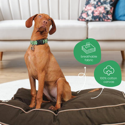 Molly Mutt Medium to Large Dog Bed Cover - Landslide Print - Measures 27”x36”x5’’ - 100% Cotton - Durable - Breathable - Sustainable - Machine Washable Dog Bed Cover