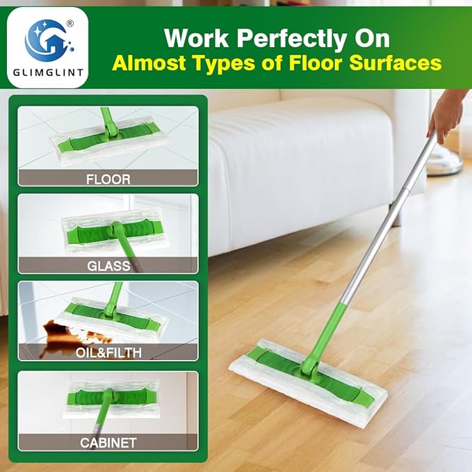 GLIMGLINT Dry Sweeping Cloths Pads Compatible