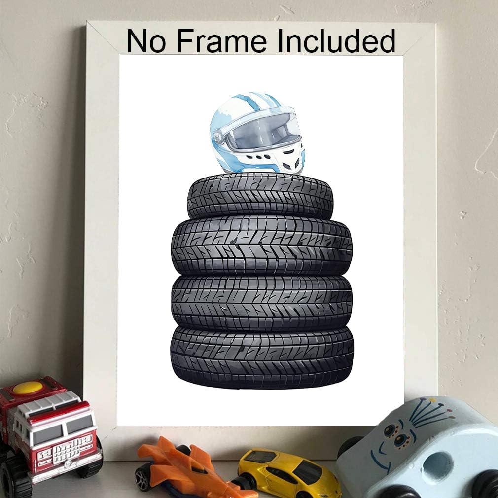 Modern Car Posters Classic Supercar Wall Art Prints, Cool Racing Ferrari Lamborghini McLaren Pagani Canvas Posters for Man Cave Boys Room Wall Decor, Sports Car Art Prints, Set of 4 (8"x10" Unframed)
