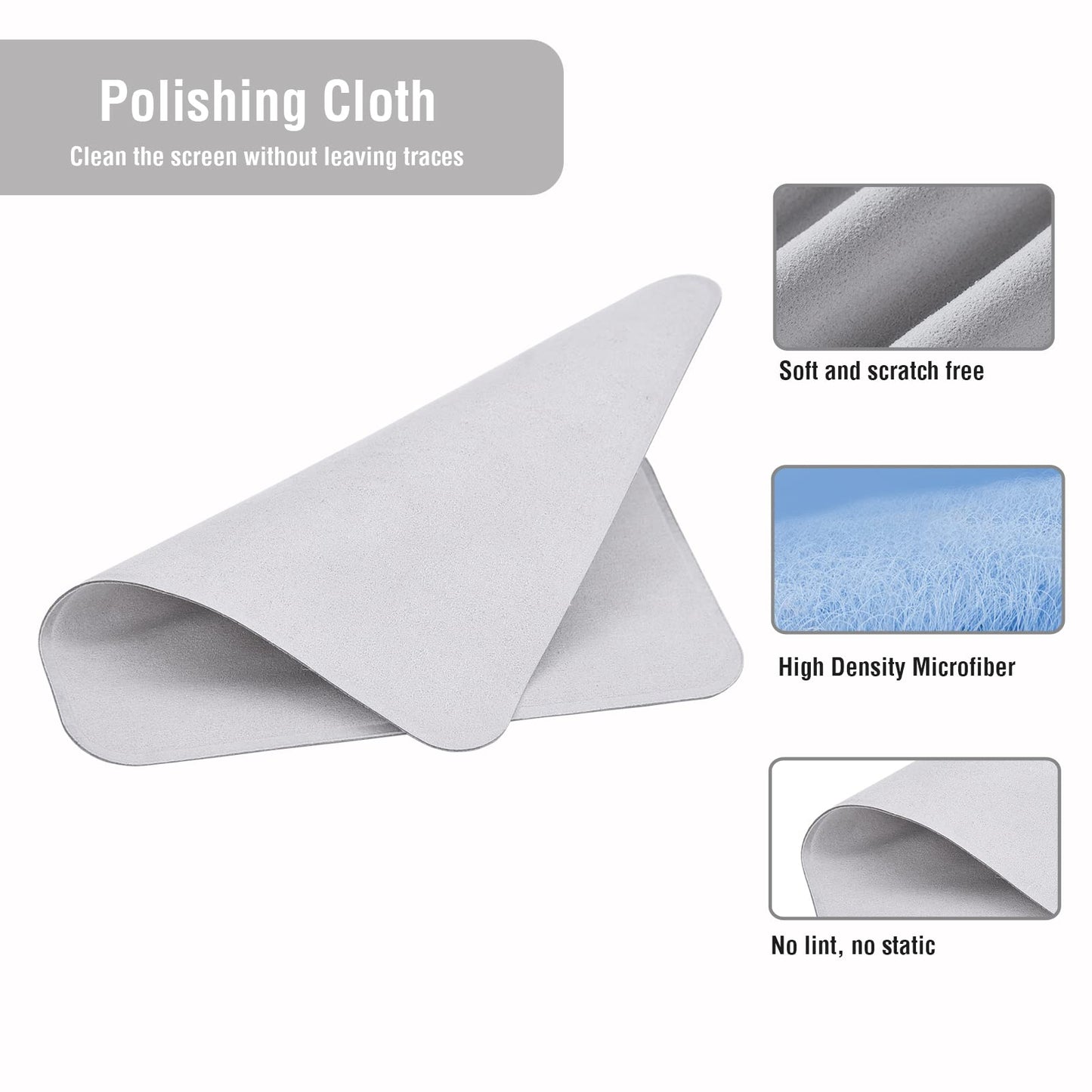 EooCoo Compatible with MacBook Air 13 inch Case M4 A3240 M3 A3113 M2 A2681, 2025 2024 2022 with Touch ID, Mac 13.6 Anti-scratch Plastic Hard Shell + Keyboard Cover + Polishing Cloth - Crystal Clear