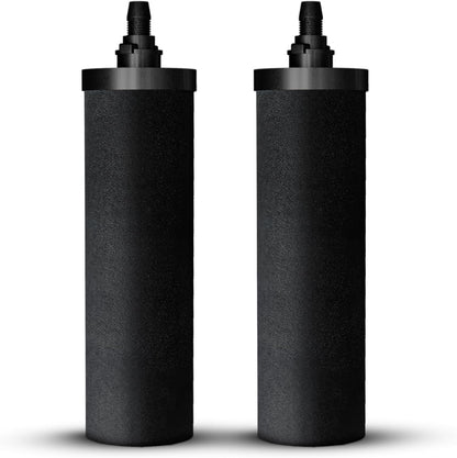 NSF Certified Carbon Replacement Filter Elements (PF-4) - Pack of 2 Filters for Phoenix Gravity Water Filters, Replacement for Berkey® BB9-2, Waterdrop, Purewell & Other Water Filters