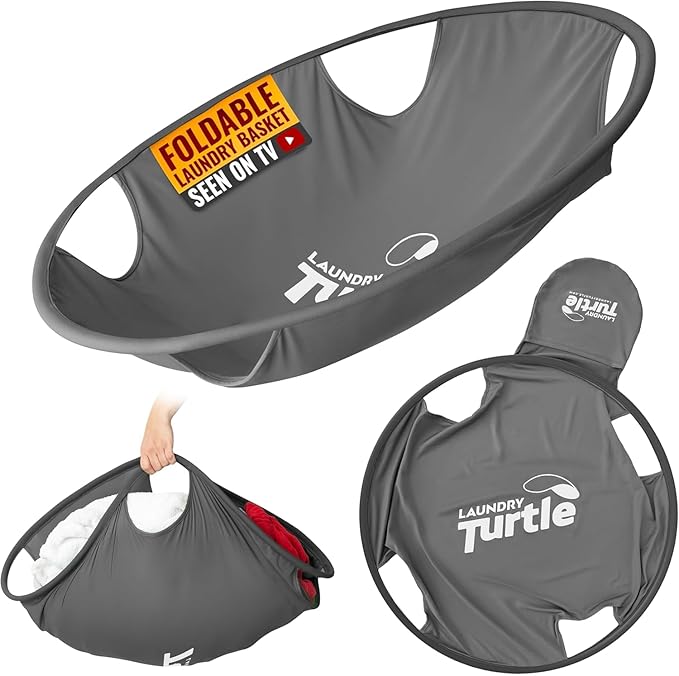 Laundry Turtle Collapsible Laundry Basket | Revolutionary Foldable Laundry