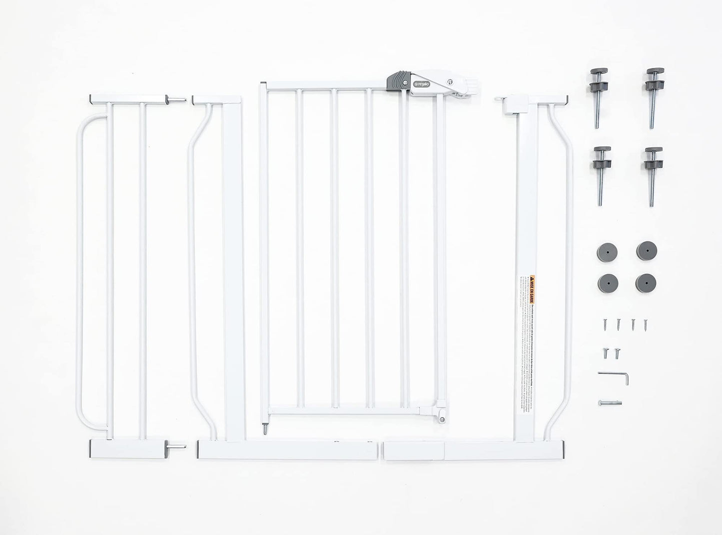Regalo Easy Step Walk Thru Baby Safety Gate Pressure Mount with Included Extension Kit (15 cm)