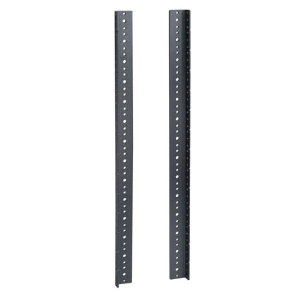 RIVECO 14U Vertical Rack Rails Kit Heavy Duty Server Rack Mount Rails 2PCS Black