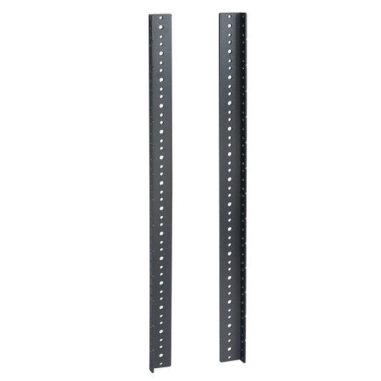 RIVECO 14U Vertical Rack Rails Kit Heavy Duty Server Rack Mount Rails 2PCS Black