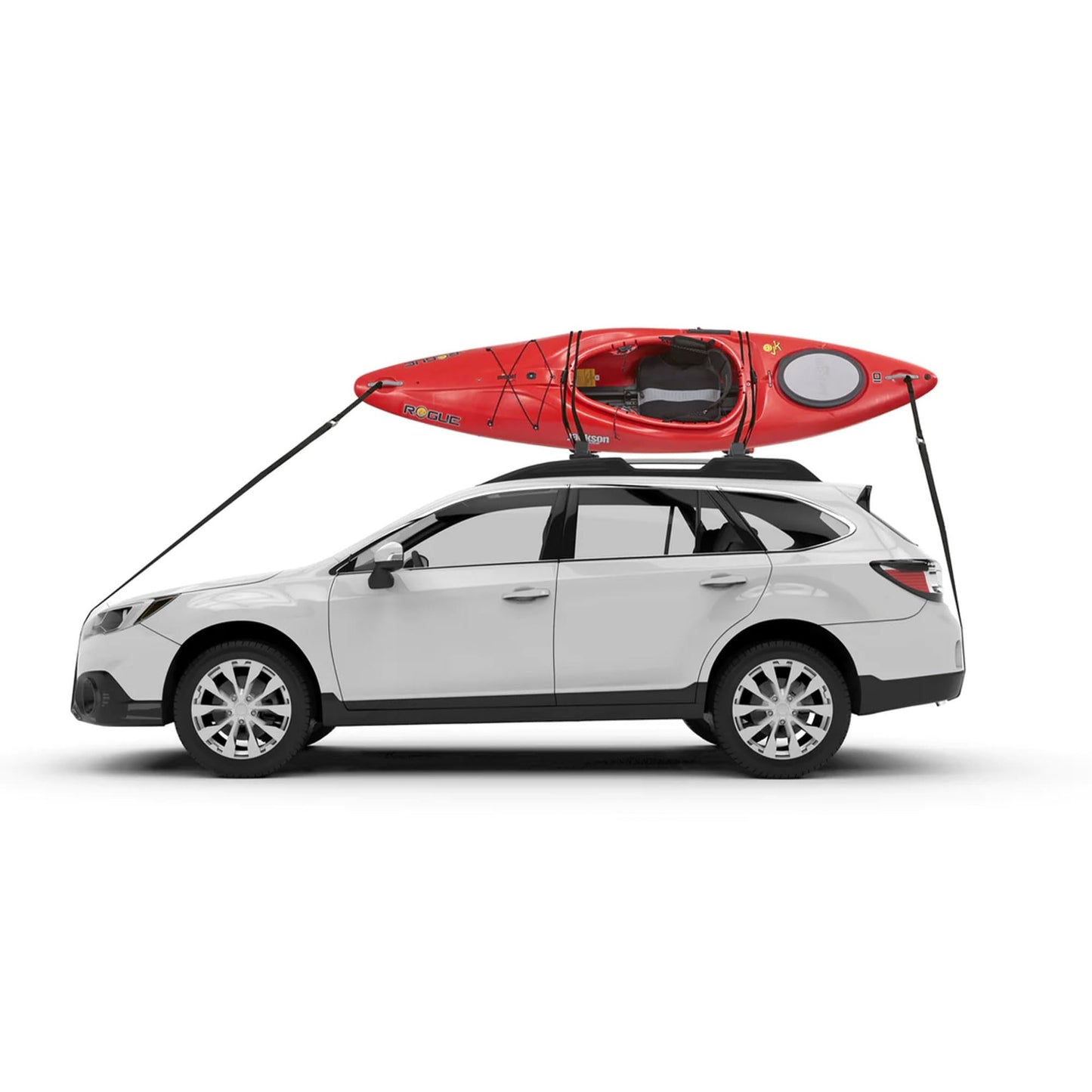 Yakima JayLow J-Cradle Rooftop Kayak Mount for 1 or 2 Kayaks – Car Roof Rack Carrier for Round, Square, Factory or Aerodynamic Crossbars, Holds 1 Boat Up to 80 Pounds or 2 Boats Up to 110 Pounds Total