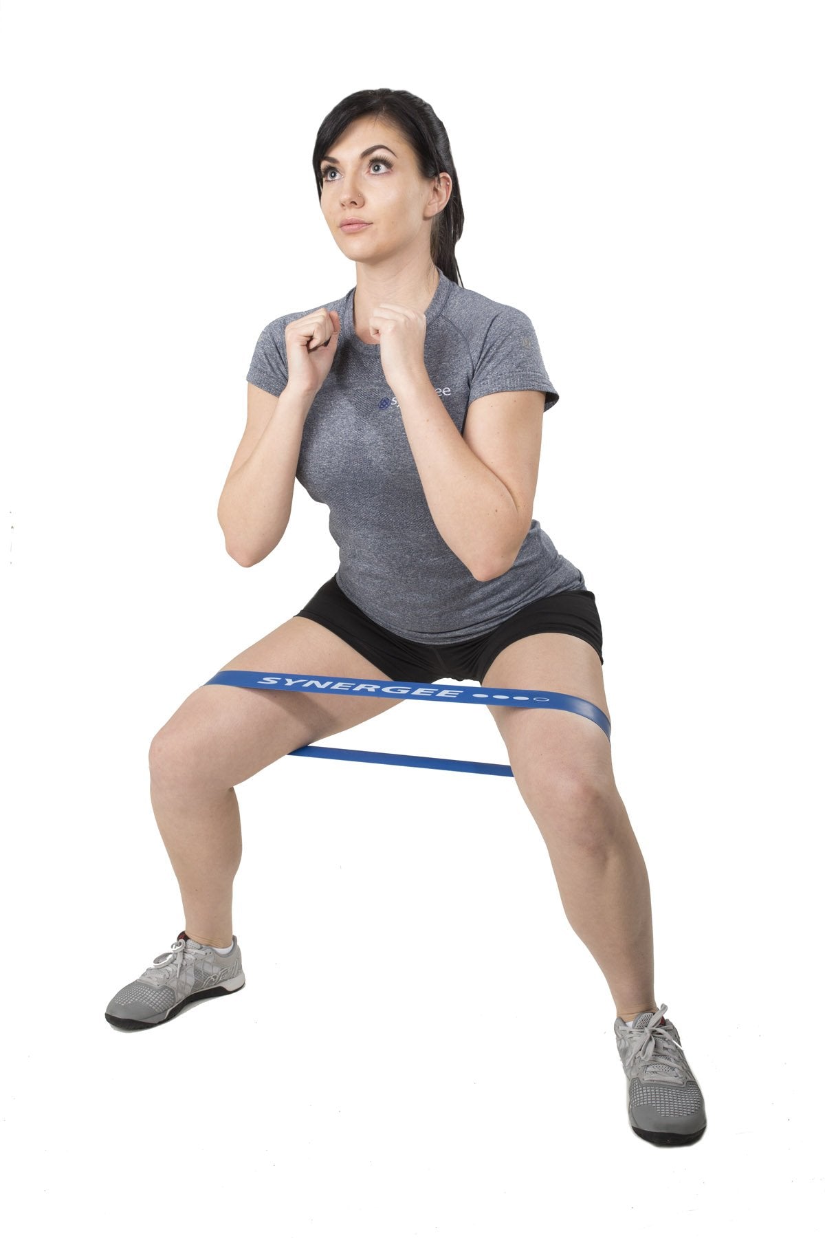 Synergee 10 Pack Mini Band Resistance Loop Exercise Bands Black X-Heavy Resistance