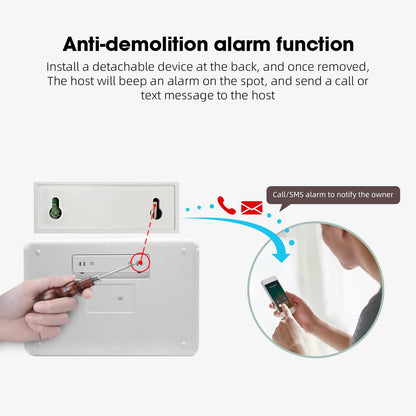 Wireless WiFi Smart Home Security DIY Alarm System with Motion Detector,Notifications with app,Door/Window Sensor, Siren,Compatible with Alexa,NO Monthly Fees (LW-103)