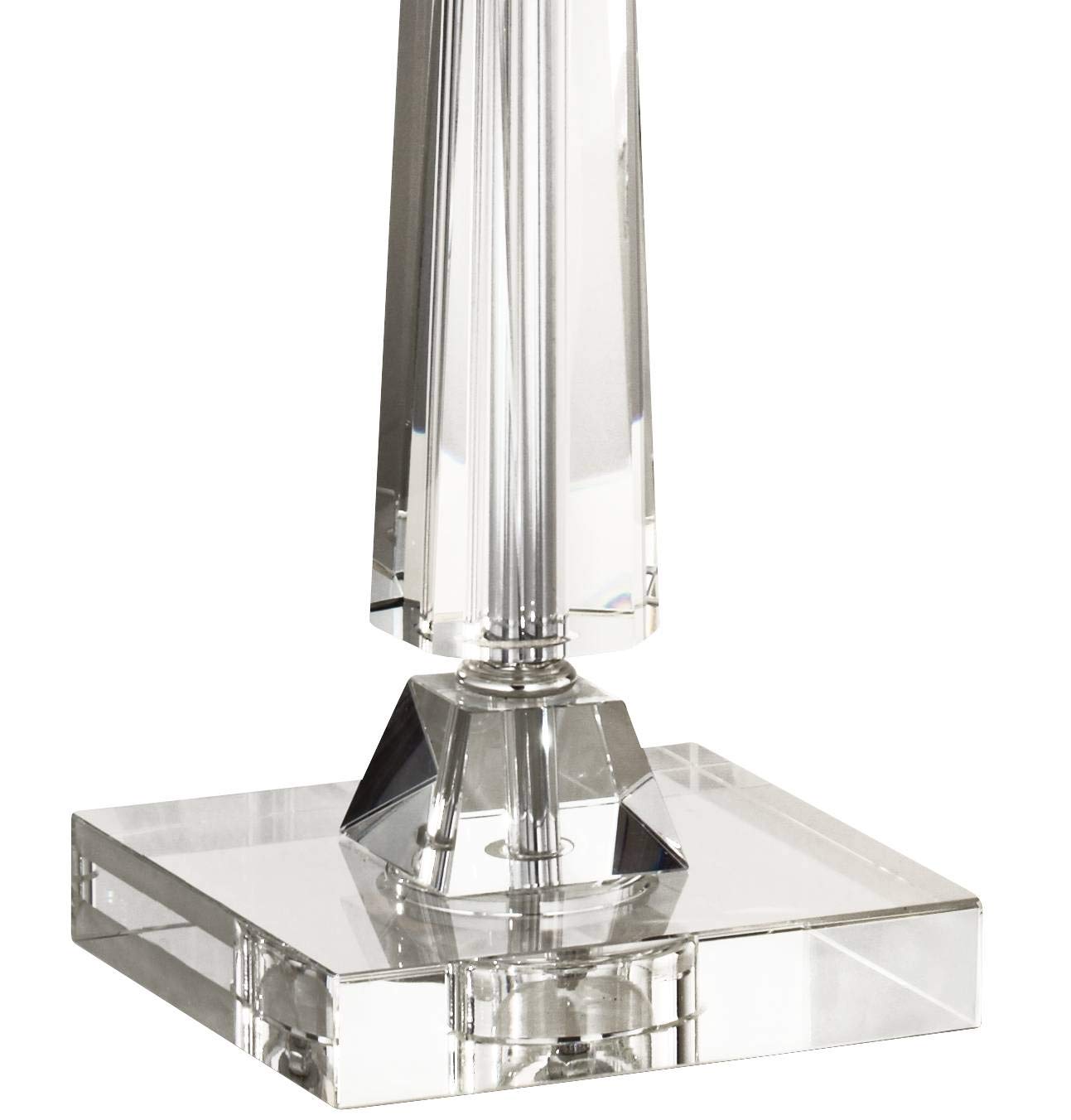 Vienna Full Spectrum Aline 26 1/2" Tall Traditional Table Lamp Clear Crystal Single Gray Shade Living Room Bedroom Bedside Nightstand House Office Home Reading Kitchen Entryway Console Family