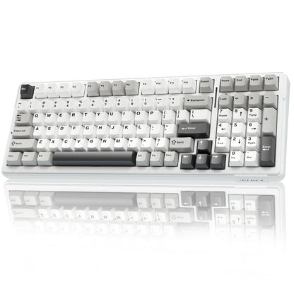 AULA F99 Wireless Mechanical Keyboard,Tri-Mode BT5.0/2.4GHz/USB-C Hot Swappable Custom Keyboard,Pre-lubed Linear Switches,RGB Backlit Computer Gaming Keyboards for PC/Tablet/PS/Xbox