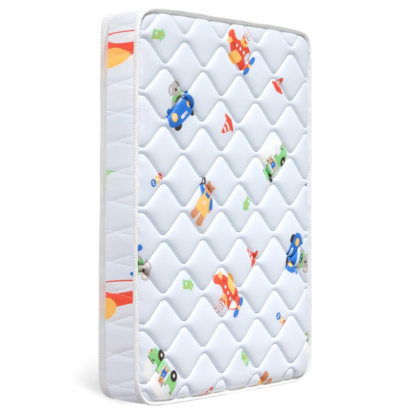 Letmxiu Premium Baby Mattress for Crib and Toddler Bed, 100% Knitted Fabric, Premium Fleece Surface-Hypoallergenic, Soft Breathable, 5" Thick-Firm and Optimal Support, Non-Toxic Crib Mattress