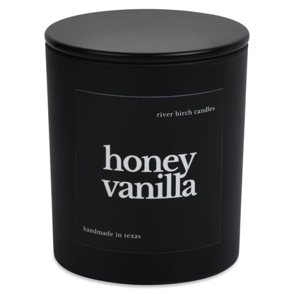 River Birch Candles Honey Vanilla Scented Candle | Premium, All-Natural, Non-Toxic, Soy Wax | 10oz 50 Hr Burn Time | Cozy Relaxing Gifts for Home