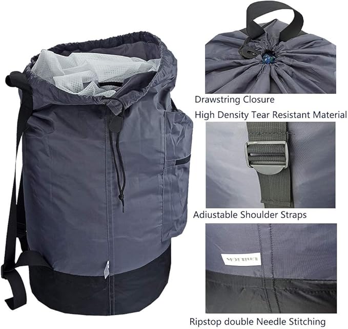 Washable Laundry Bag Backpack