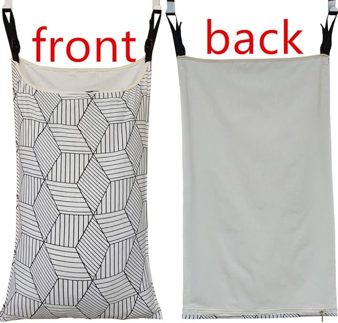 Adjustable Space Saving Door Hanging Laundry Hamper Bag