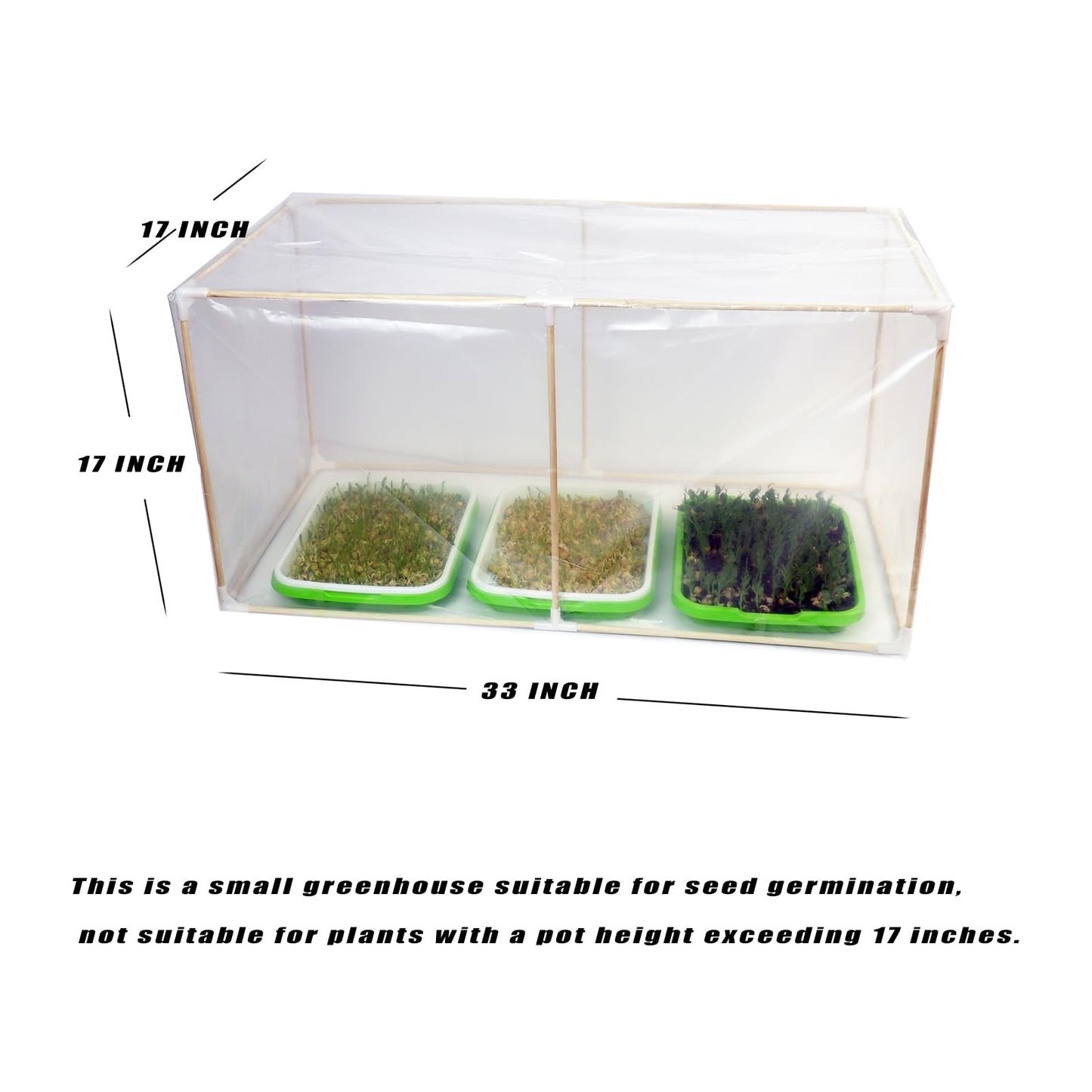 Mini Greenhouse for Indoor Plants ,Nursey Greenhouse for Seed Starter Tray,Plant Cover Freeze Protection,Small Green House for Seed Germination Kit