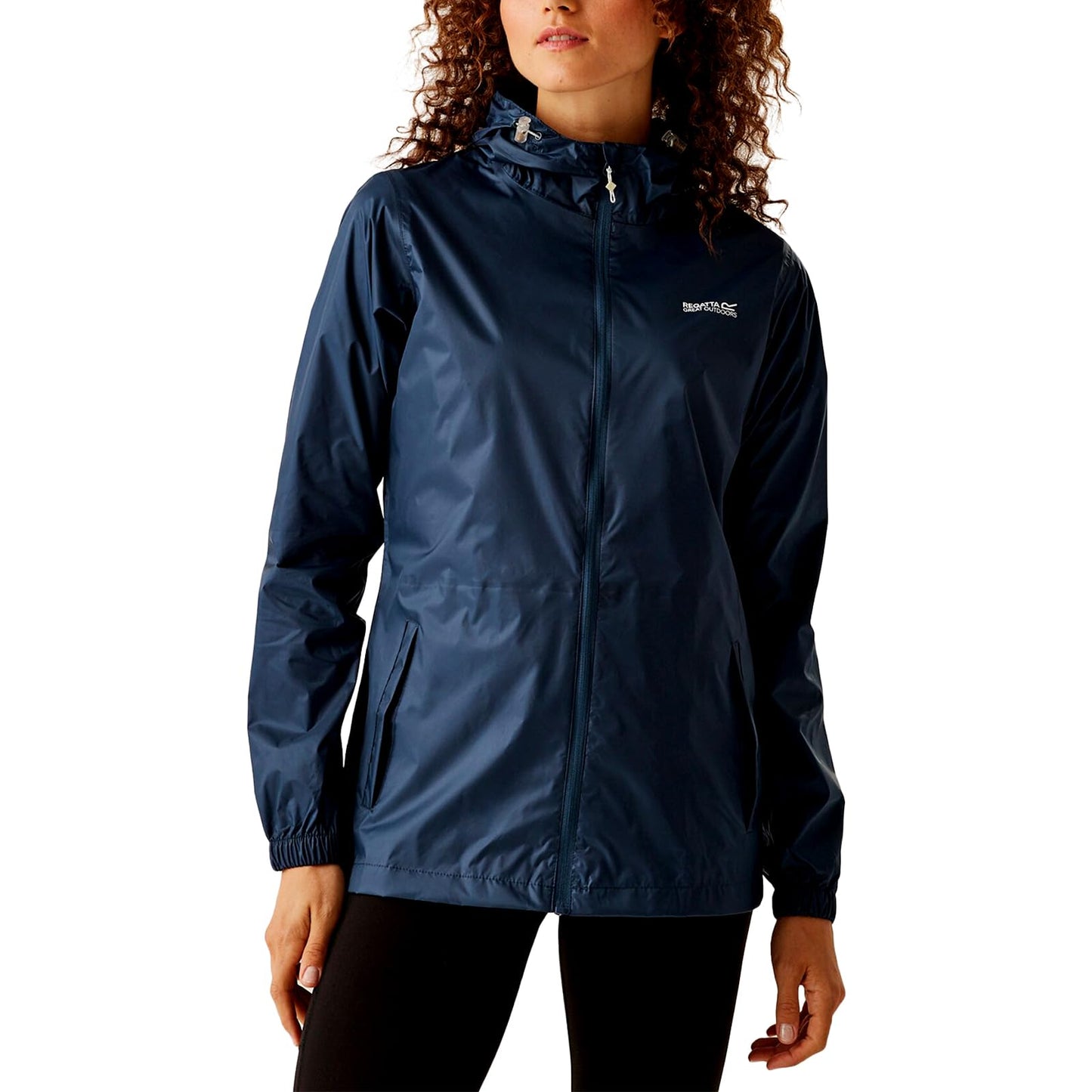 Regatta Womens Pack-It III Waterproof Packaway Jacket - Navy - 14