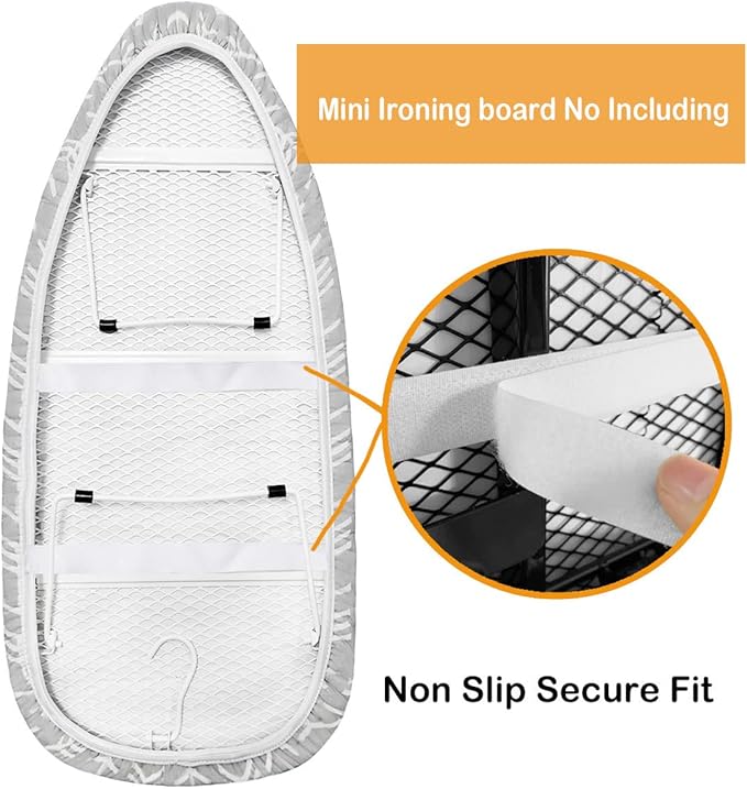 12 x 32 Tabletop Ironing Board Cover and Premium Heavy Duty 4 Layer Pad Extra