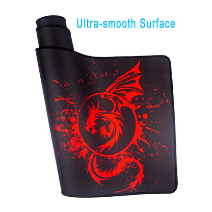 Gaming Mouse Pad,Large Extended Non-Slip Mousepad with Rubber Base and Stitched Edges,Smooth Surface Waterproof Speed Gamer Mouse Mat for Gaming, Macbook, PC, Laptop, Desk 31.5 X 11.8 Inch(Red-2)